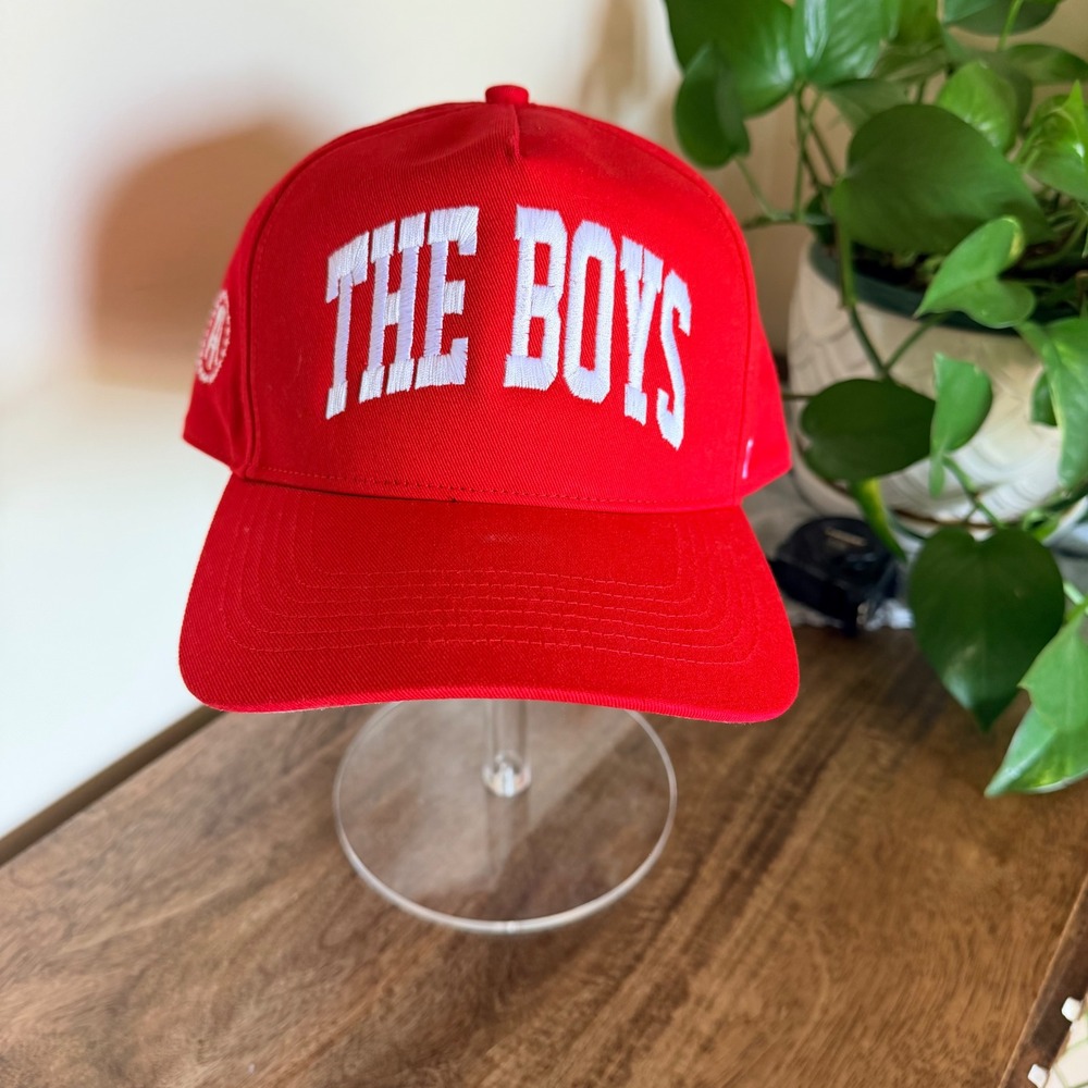 '47 Brand Barstool Sports The Boys Snapback Hat Mens OSFA Red Embroidered Cap